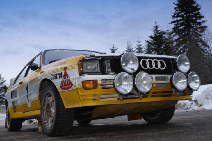 Unterwegs mit Walter Röhrl im Audi Rallye quattro am Col de Turini (Rallye Monte Carlo)