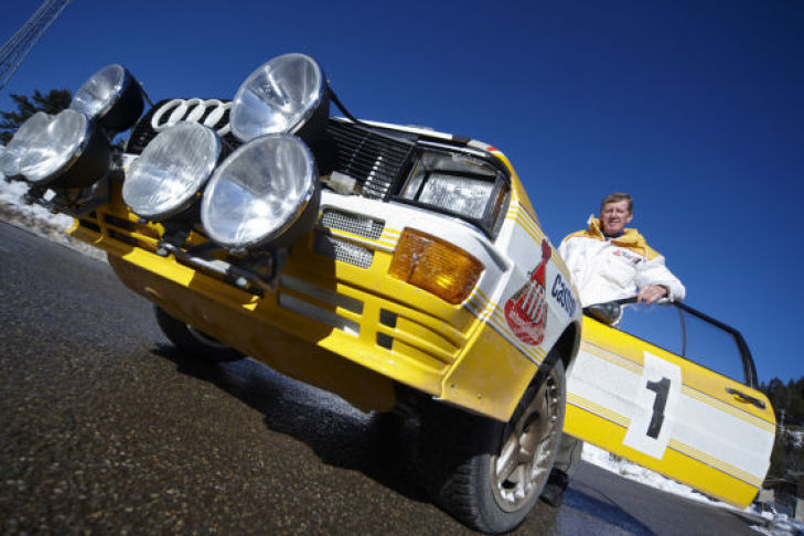 Unterwegs mit Walter Röhrl im Audi Rallye quattro am Col de Turini (Rallye Monte Carlo)