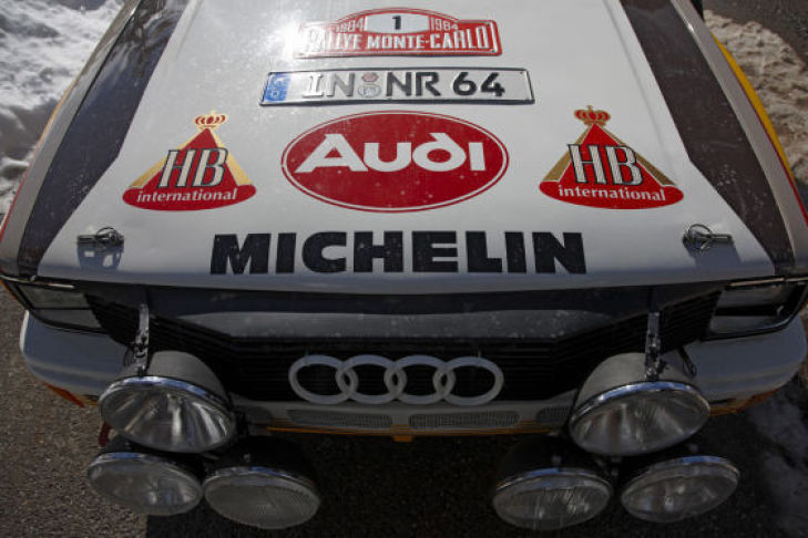 Unterwegs mit Walter Röhrl im Audi Rallye quattro am Col de Turini (Rallye Monte Carlo)