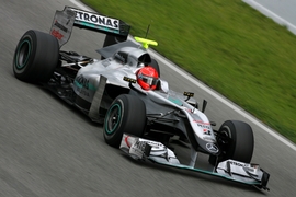 Michael Schumacher im Mercedes GP W01
