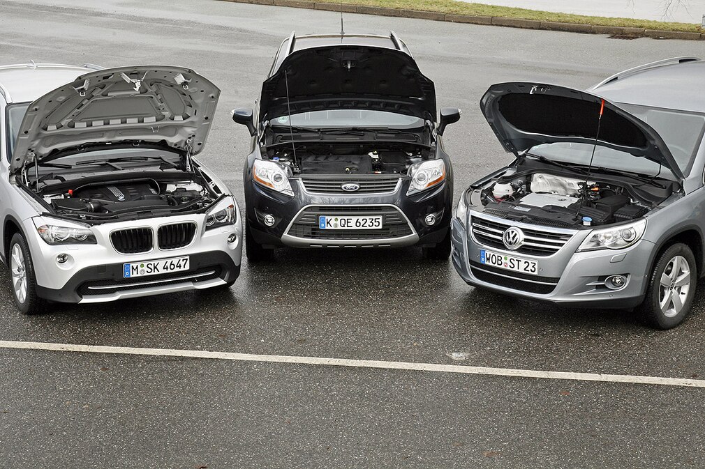 BMW X1 xDrive 18d Ford Kuga 2.0 TDCi 4x4 VW Tiguan 2.0 TDI 4Motion