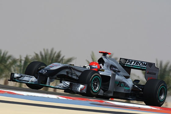 Michael Schumacher Mercedes GP in Bahrain