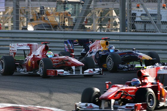 Alonso, Massa und Vettel