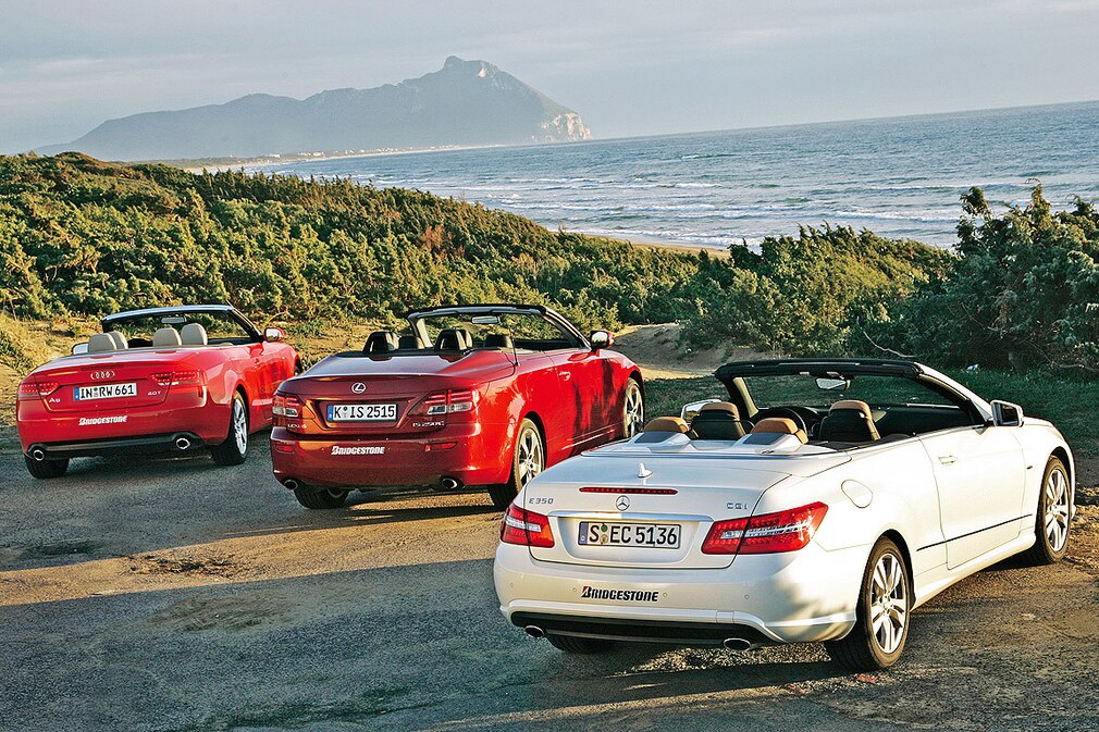 Mercedes E-Klasse Cabrio Audi A5 Cabrio Lexus IS 250C