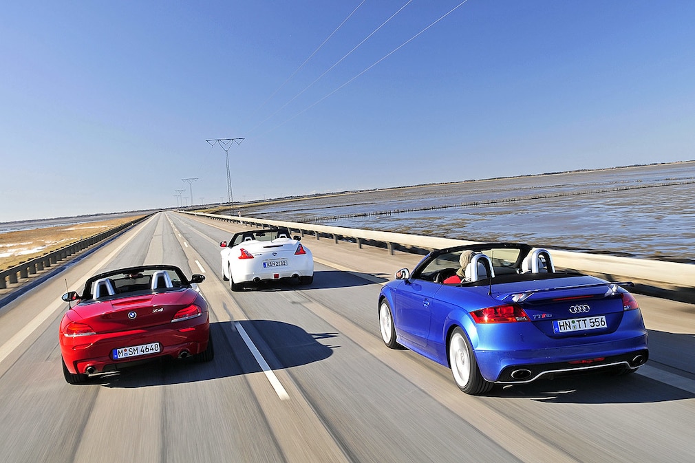 Audi TT RS BMW Z4 Nissan 370Z