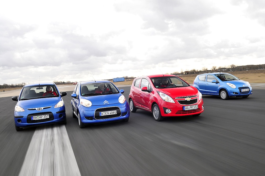 Hyundai i10 1.1 Classic Citroën C1 1.0 Style Chevrolet Spark 1.0 LS Suzuki Alto 1.0 Comfort