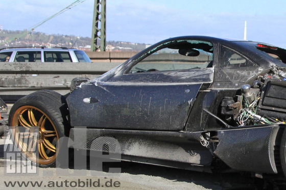 Erlkönig-Unfall Pagani C9