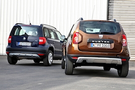 Dacia Duster Skoda Yeti