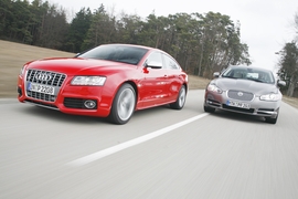 Audi S5 Sportback Jaguar XF 5.0