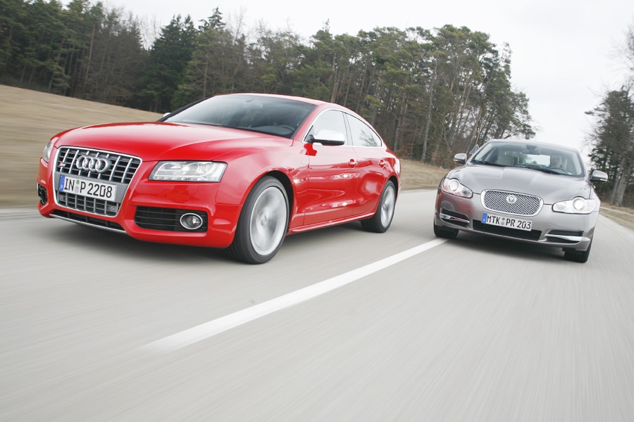 Audi S5 Sportback Jaguar XF 5.0