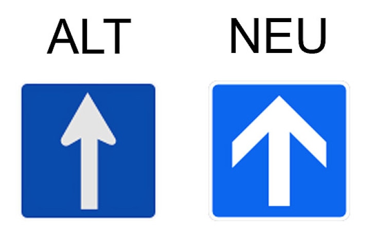 Verkehrsschild Einbahnstraße