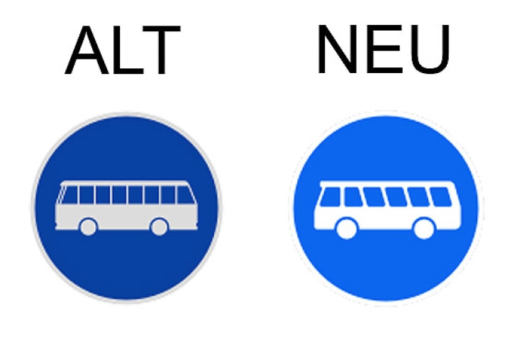 Verkehrsschild Linienomnibusse