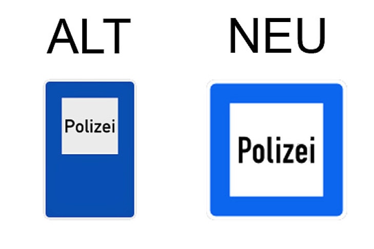 Verkehrsschild Polizei
