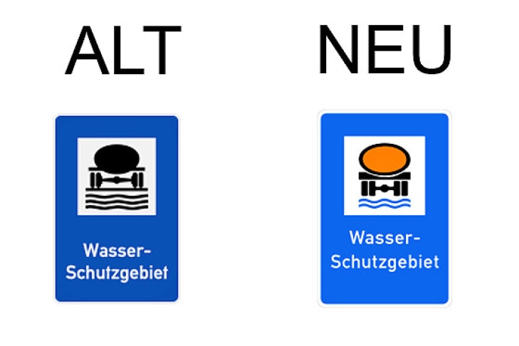 Verkehrsschild Wasserschutzgebiet