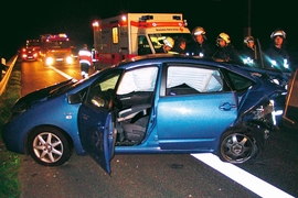 Unfall mit Hybridauto