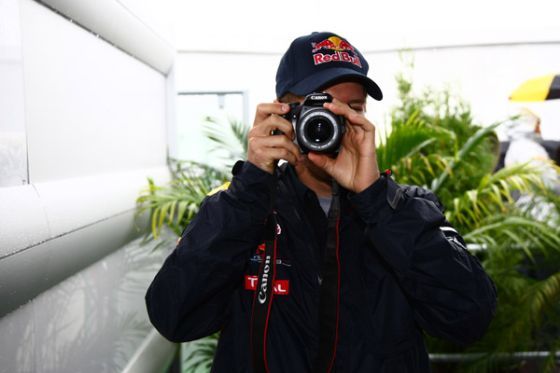 Vettel fotografiert