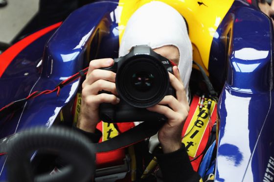 Vettel fotografiert