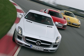 Mercedes SLS/Porsche 911 Turbo/Audi R8 5.2 FSI