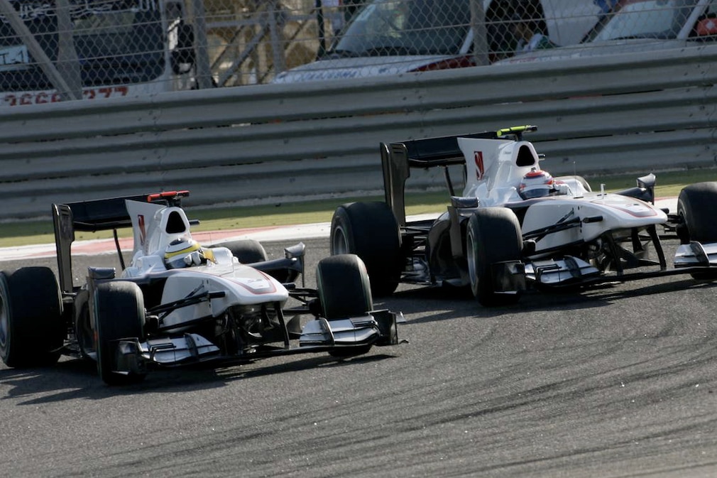 Pedro de la Rosa (l.) und Kamui Kobayashi