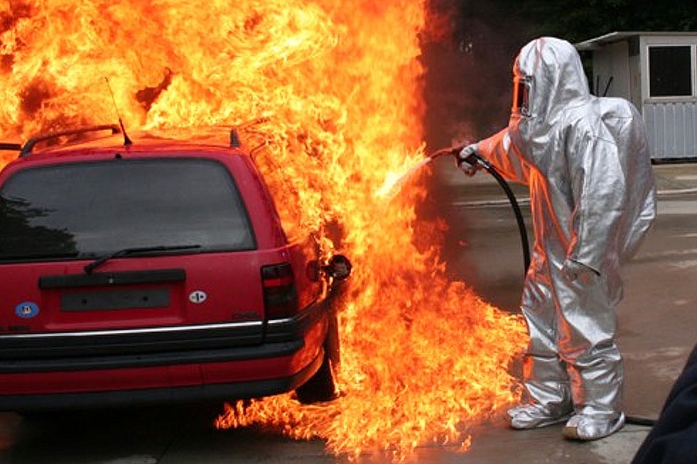 Brandgefahr beim Tanken