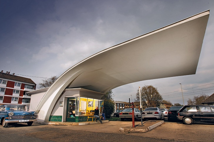 Ehemalige Tankstelle in Hannover (50er Jahre)
