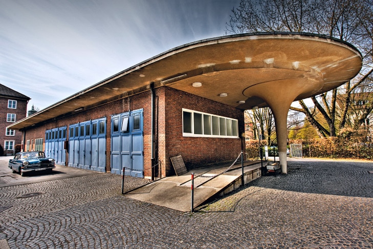 Ehemalige Tankstelle in Münster (1952)