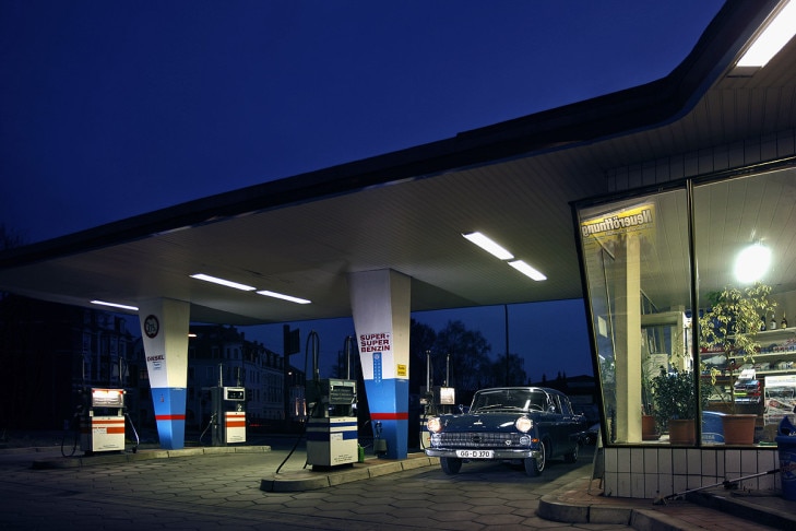 Tankstelle in Wuppertal (1958)