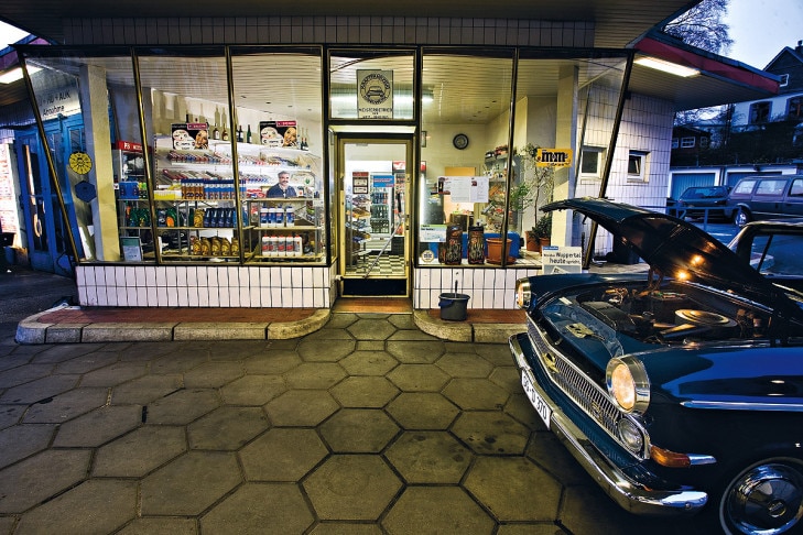 Tankstelle in Wuppertal (1958)