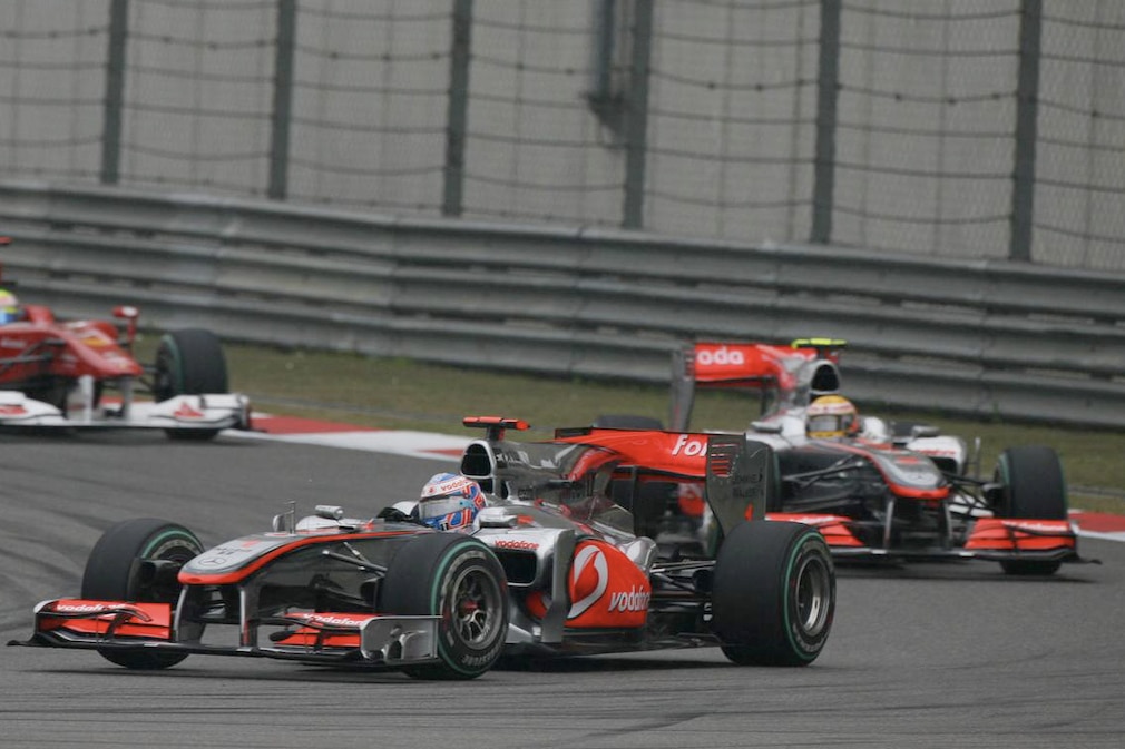 Button vor Hamilton GP China 2010
