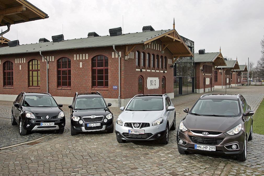 Renault Koleos dCi 150 FAP 4x4 Skoda Yeti 2.0 TDI 4x4 Nissan Qashqai 2.0 dCi 4x4 Hyundai ix35 2.0 CRDi 4x4