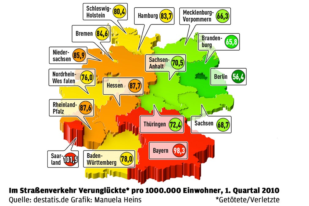 Unfallstatistik-Karte