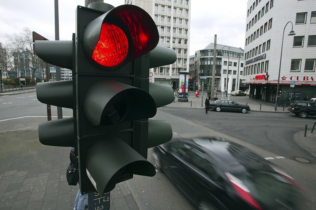 Rote Ampel überfahren