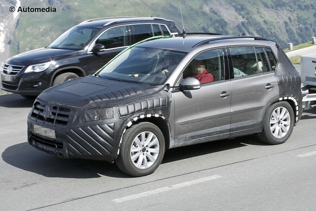 VW Tiguan Facelift Erlkönig