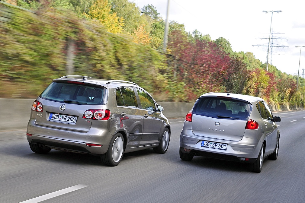 VW Golf Plus 1.4 TSI DSG Seat Altea 1.8 TSI DSG