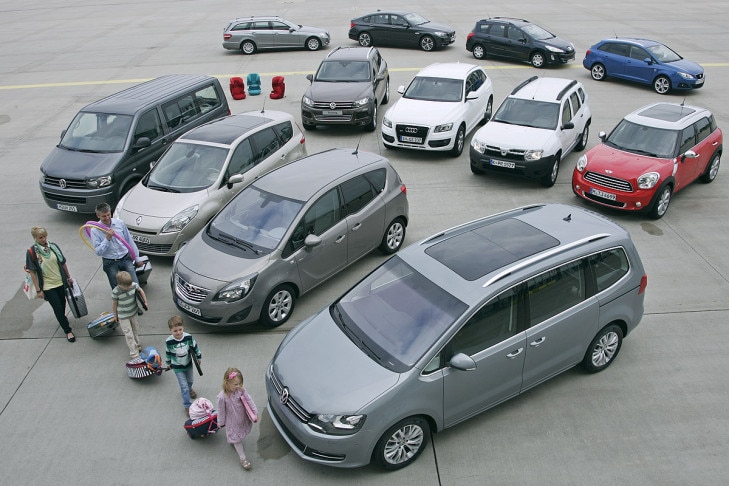 T5 Multivan Starline 2.0 Renault Grand Scénic 1.6 16V 110 Expression Opel Meriva 1.4 Ecotec Selection VW Sharan 1.4 TSI Trendline VW Touareg V6 BlueMotion Technology Audi Q5 2.0 TDI quattro Dacia Duster 1.6 16V 4x2 Mini One Countryman Mercedes E-Klasse 20
