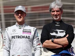 Ehemalige Rivalen der Rennbahn: Michael Schumacher und Damon Hill