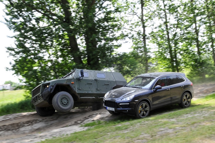 KMW/Rheinmetall AMPV Porsche Cayenne Turbo
