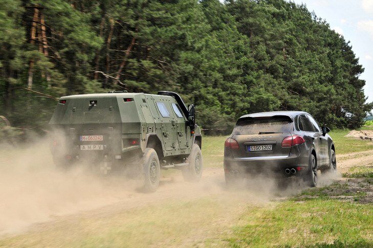 KMW/Rheinmetall AMPV Porsche Cayenne Turbo