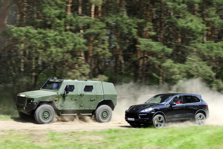 Porsche Cayenne Turbo KMW/Rheinmetall AMPV