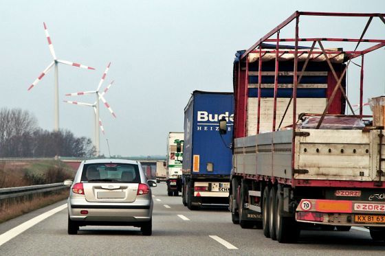 Lkw auf der Autobahn