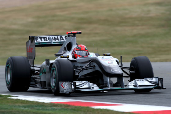 Michael Schumacher Mercedes GP in Großbritannien