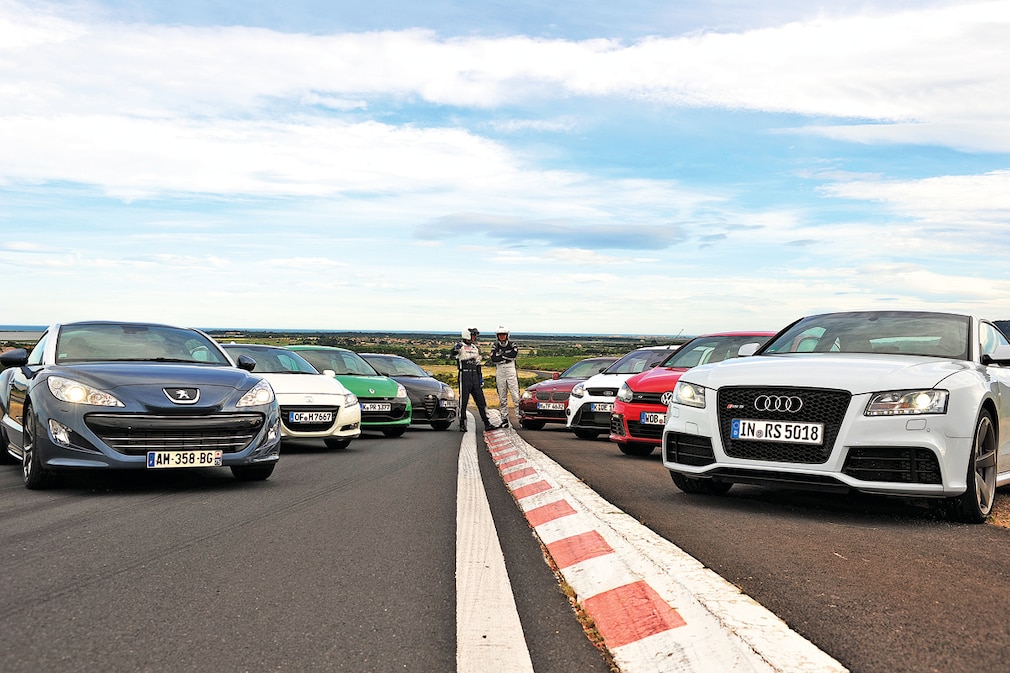 Peugeot RCZ, Honda CR-Z, Renault Clio R.S. Cup, Alfa MiTo Quadrifoglio Verde, Audi RS 5, VW Golf R, Ford Focus RS, BMW 335i