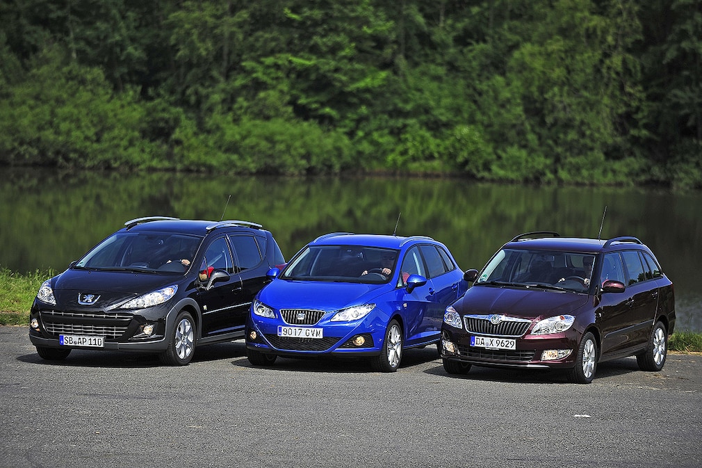 Peugeot 207 SW HDi 110 Seat Ibiza ST 1.6 TDI Skoda Fabia Combi 1.6 TDI