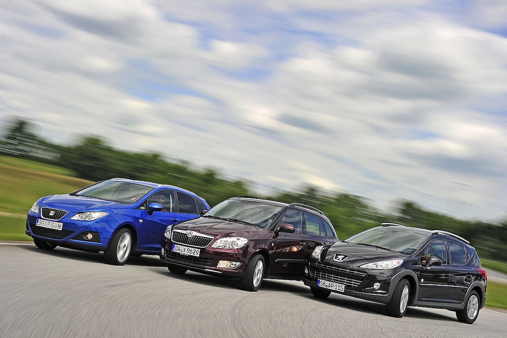 Seat Ibiza ST 1.6 TDI Skoda Fabia Combi 1.6 TDI Peugeot 207 SW HDi 110