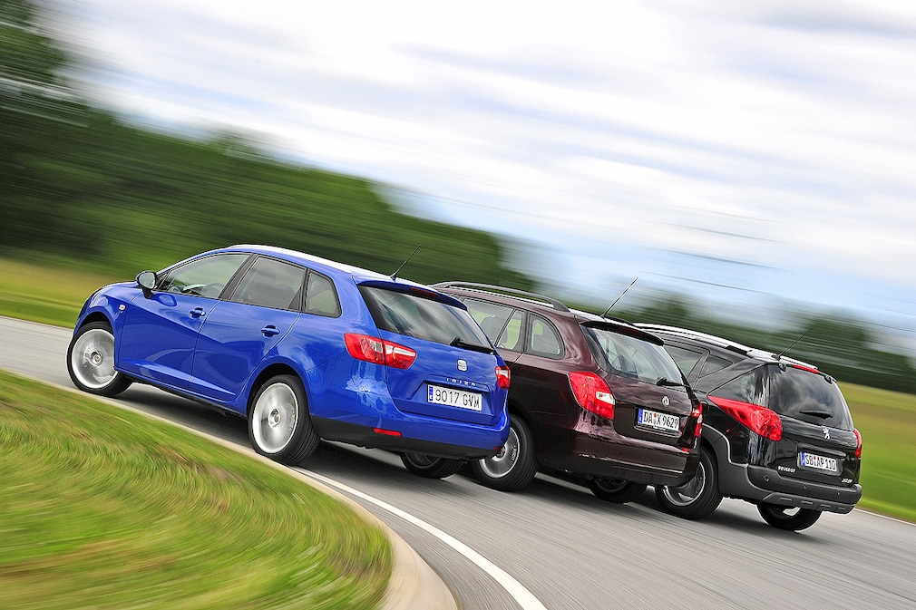 Seat Ibiza ST 1.6 TDI Skoda Fabia Combi 1.6 TDI Peugeot 207 SW HDi 110