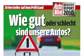 AUTO BILD Qualitätsreport 2010
