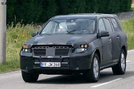Mercedes GL (X166) Erlkönig Frontalansicht
