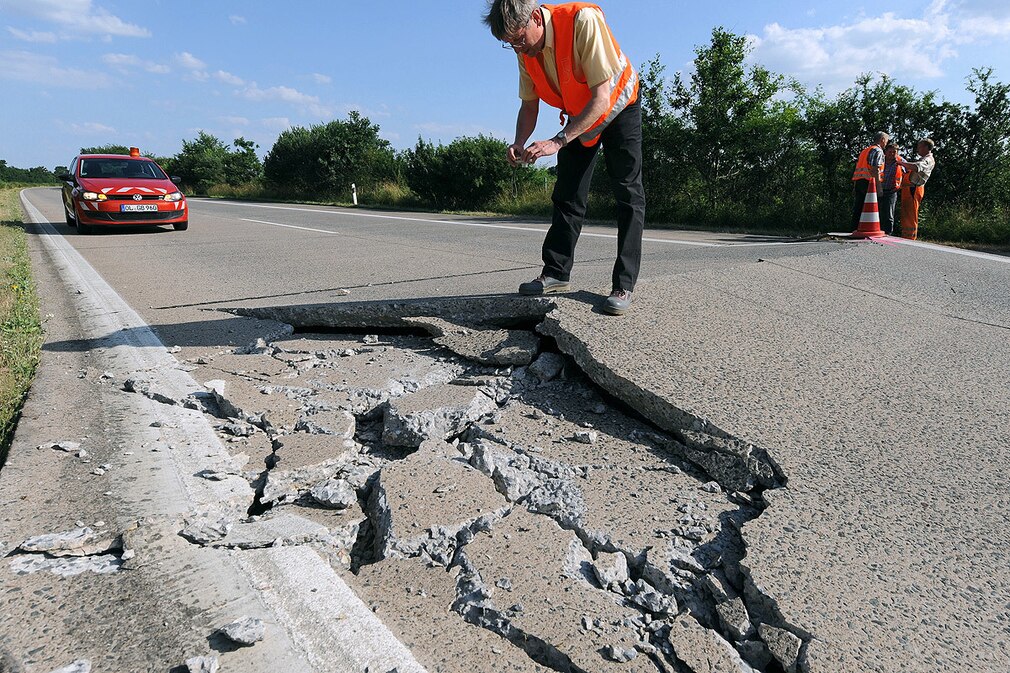 Sprungschanze auf der A 29