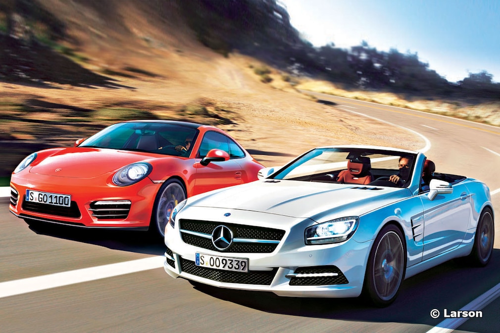 Porsche 911 Mercedes SL