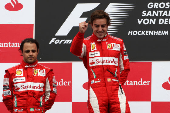 Felipe Massa und Fernando Alonso, Ferrari